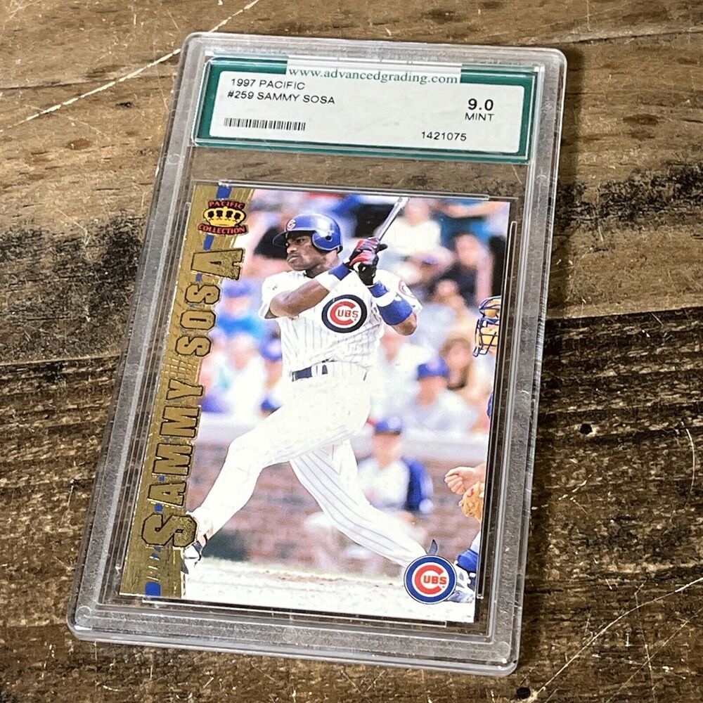 1997 Pacific #259 Sammy Sosa Grade 9 Advanced Grading